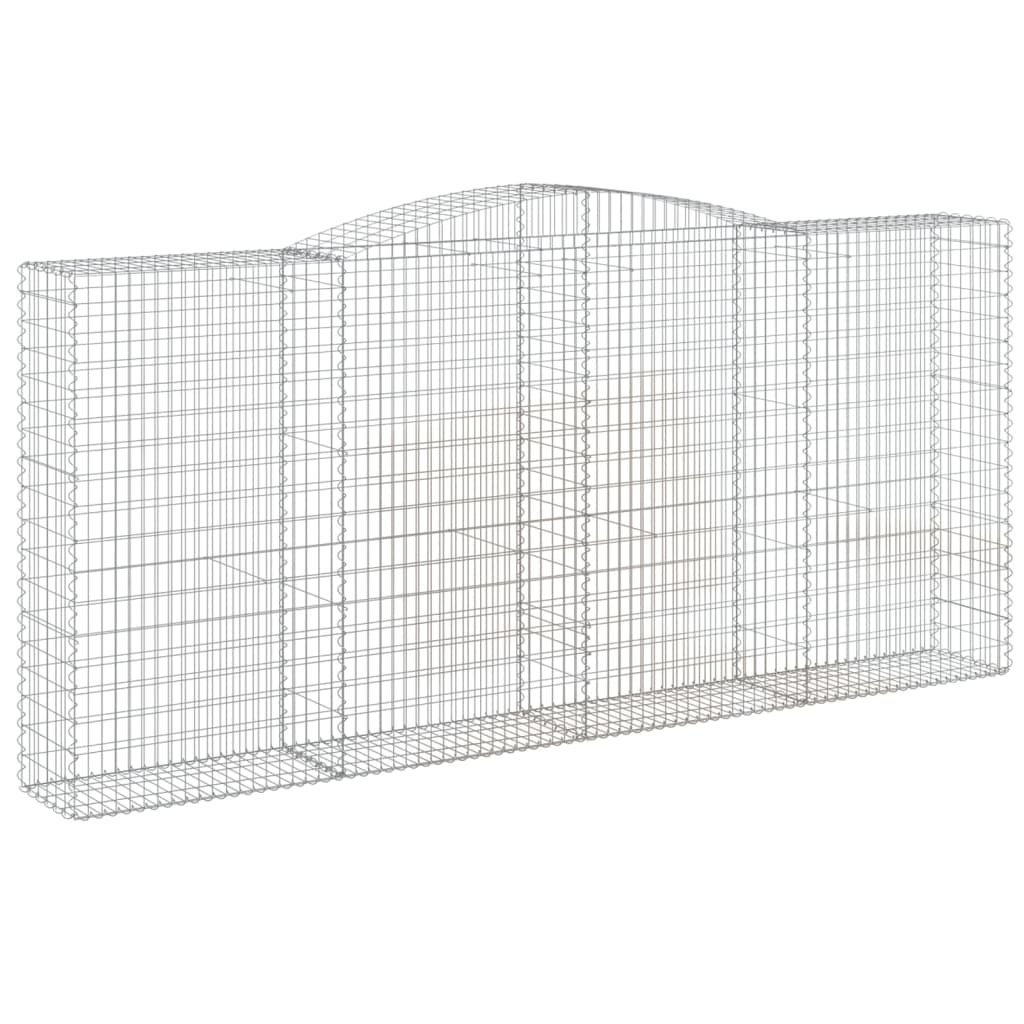 Gabionska košara s lukom 400x50x180/200 cm pocinčano željezo