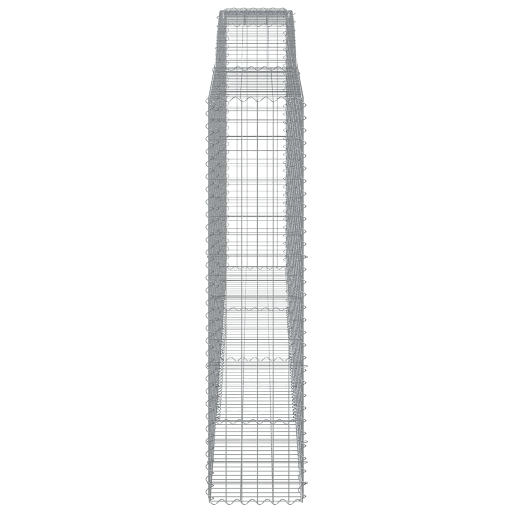 Gabionska košara s lukom 400x50x200/220 cm pocinčano željezo