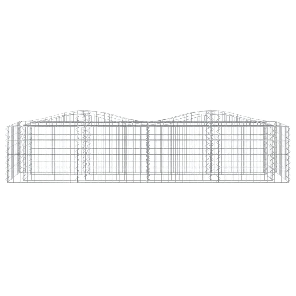 Lučna gabionska povišena gredica 200x50x50 cm pocinčano željezo