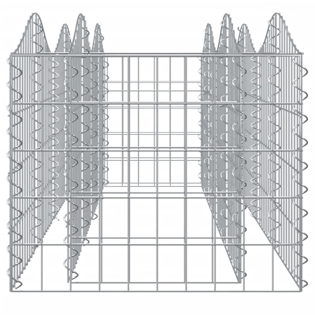 Lučna gabionska povišena gredica 200x50x50 cm pocinčano željezo