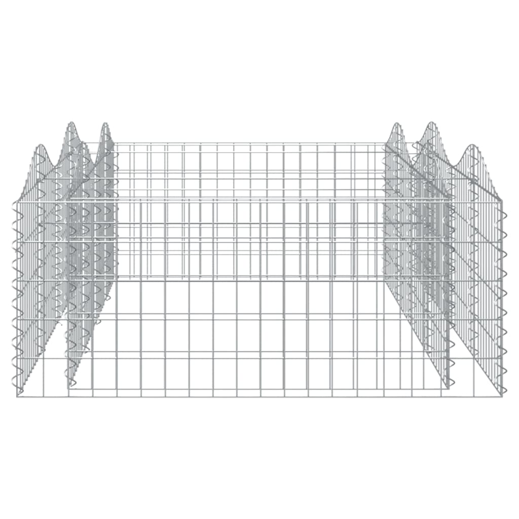 Lučna gabionska povišena gredica 200x100x50cm pocinčano željezo