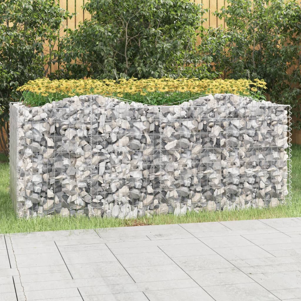 Lučna gabionska povišena gredica 200x100x100 pocinčano željezo