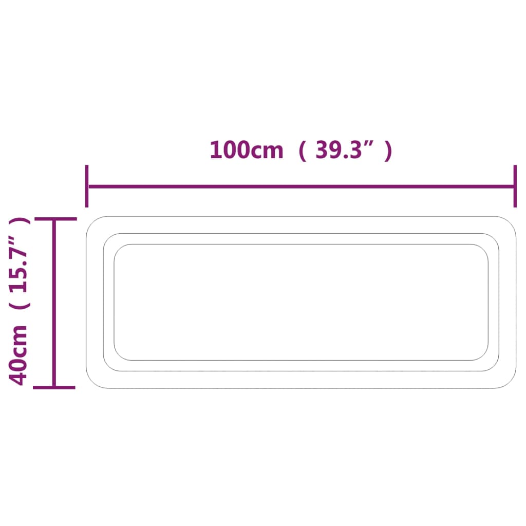 LED kupaonsko ogledalo 40x100 cm