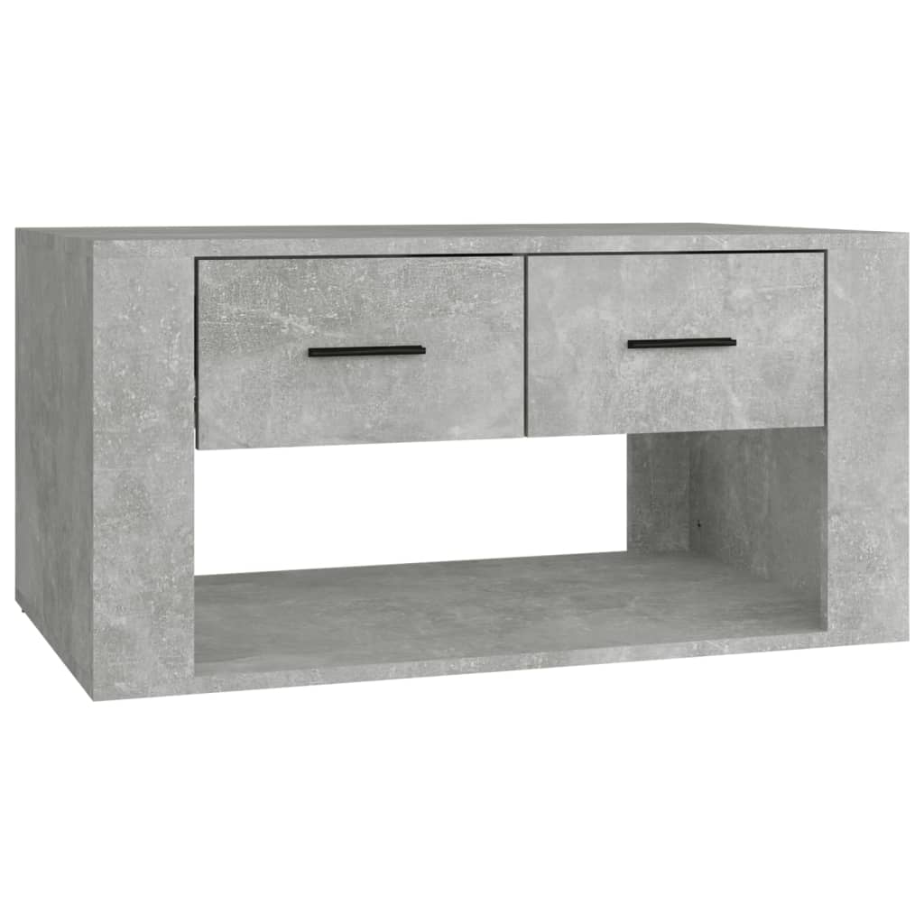 Stolić za kavu boja betona 80x50x40 cm konstruirano drvo
