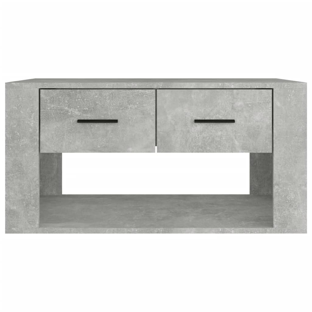 Stolić za kavu boja betona 80x50x40 cm konstruirano drvo