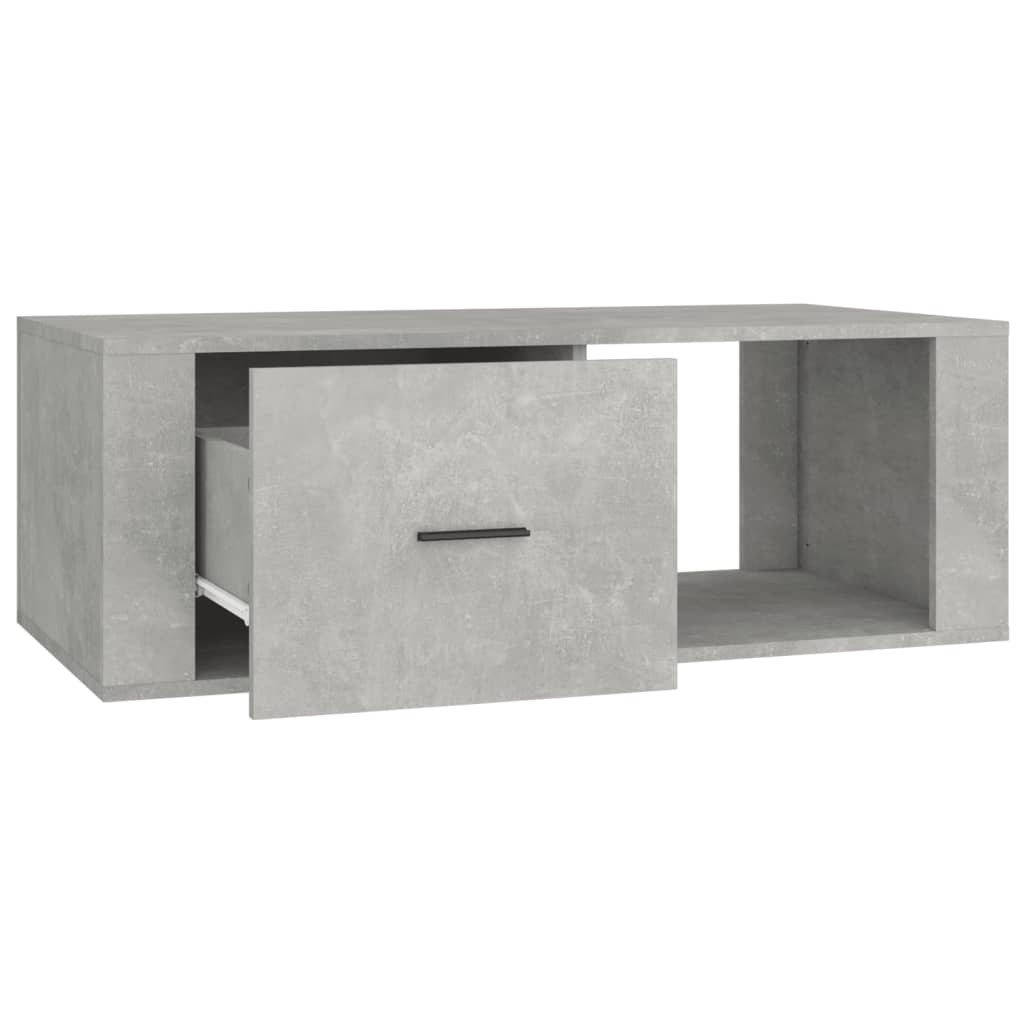 Stolić za kavu boja betona 100x50,5x35 cm konstruirano drvo