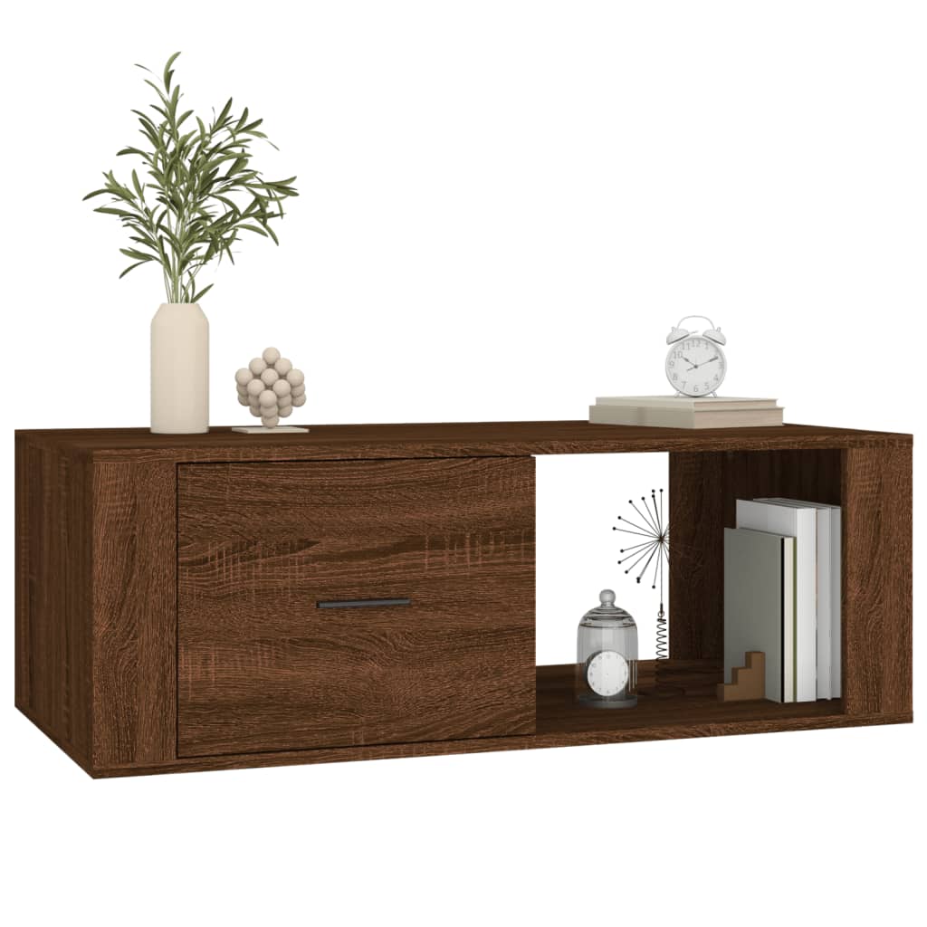 Stolić za kavu boja hrasta 100x50,5x35 cm konstruirano drvo