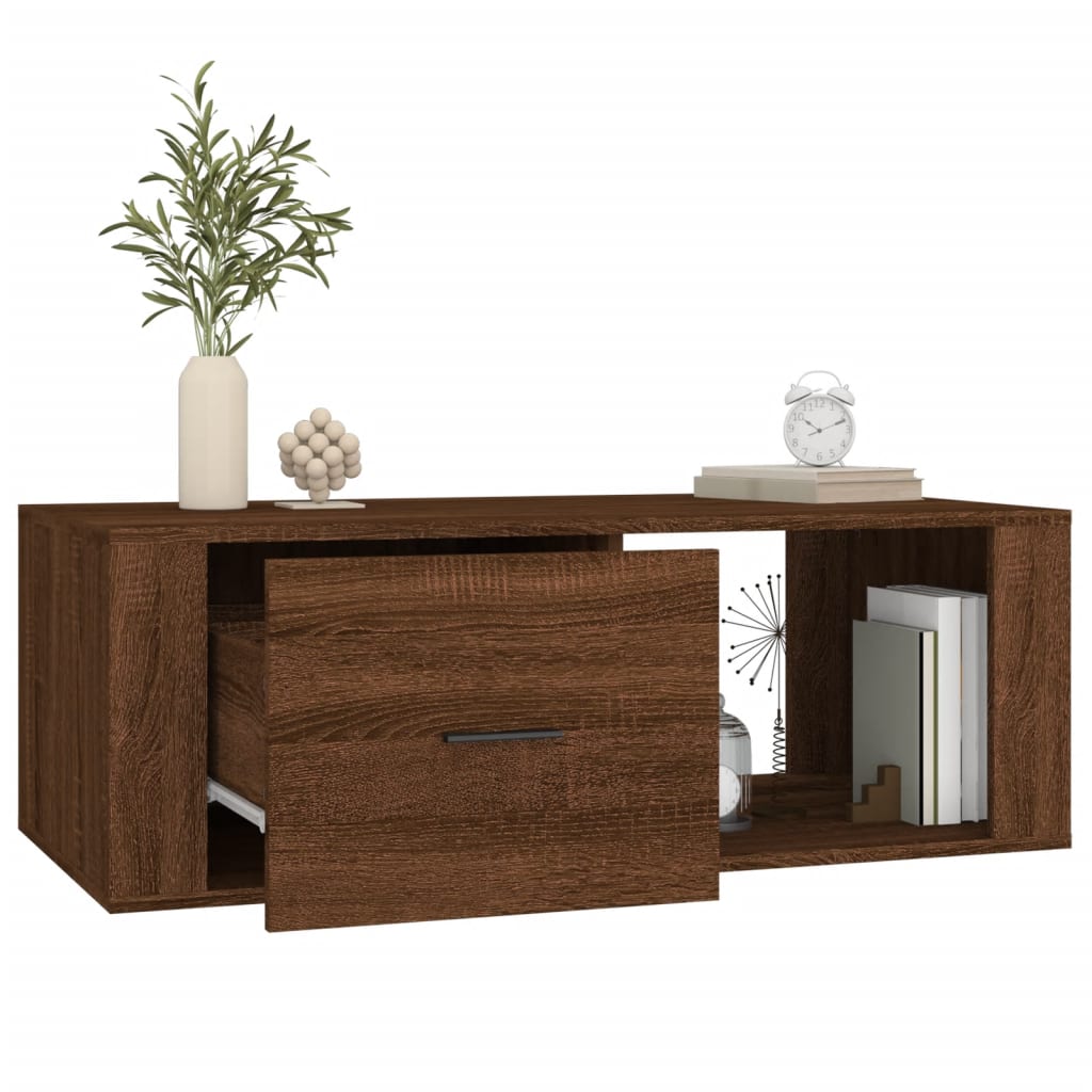 Stolić za kavu boja hrasta 100x50,5x35 cm konstruirano drvo