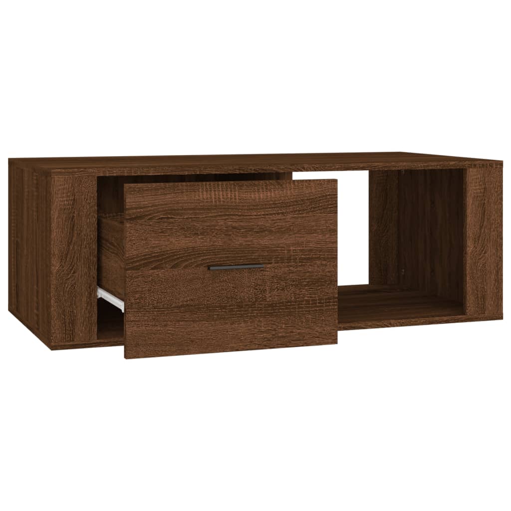 Stolić za kavu boja hrasta 100x50,5x35 cm konstruirano drvo
