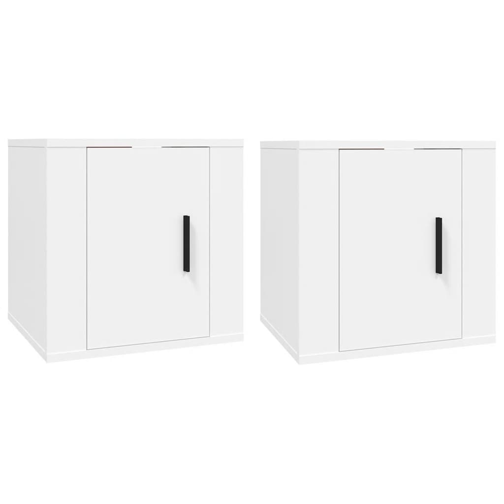 Zidni TV ormarići 2 kom bijeli 40 x 34,5 x 40 cm