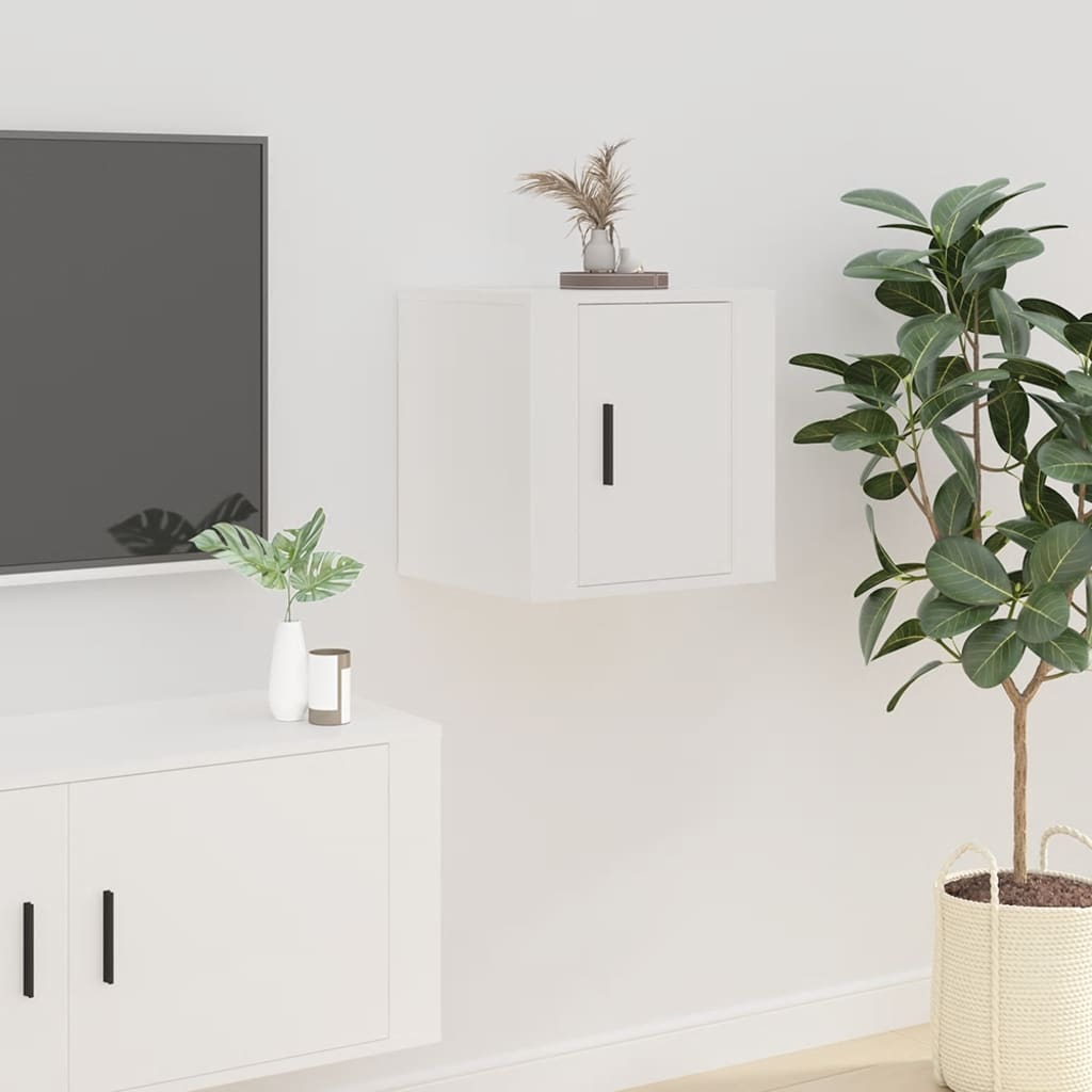 Zidni TV ormarići 2 kom bijeli 40 x 34,5 x 40 cm