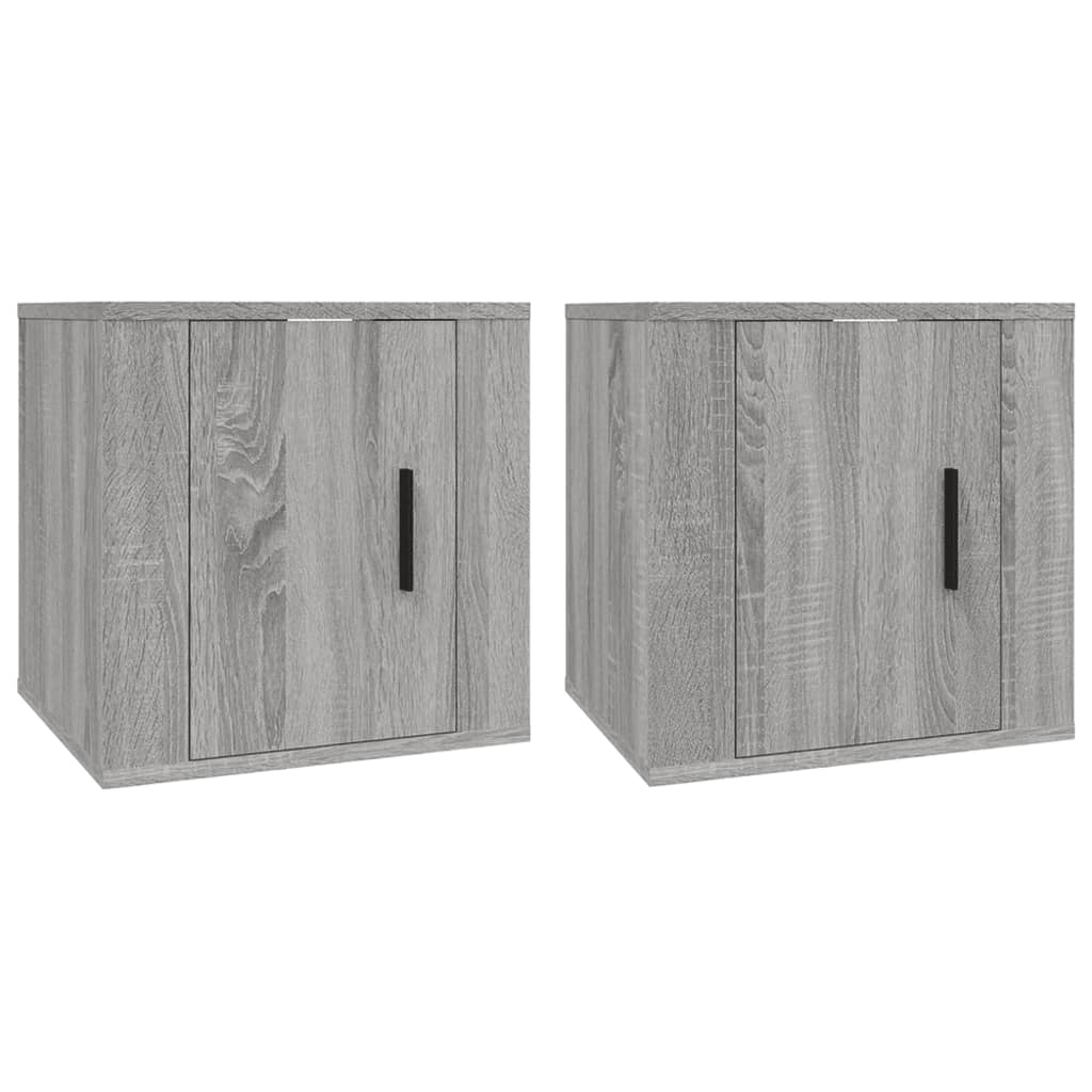 Zidni TV ormarići 2 kom boja sivog hrasta sonome 40x34,5x40 cm