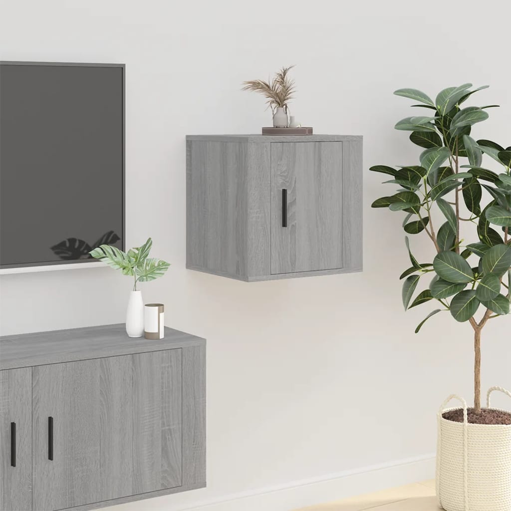 Zidni TV ormarići 2 kom boja sivog hrasta sonome 40x34,5x40 cm