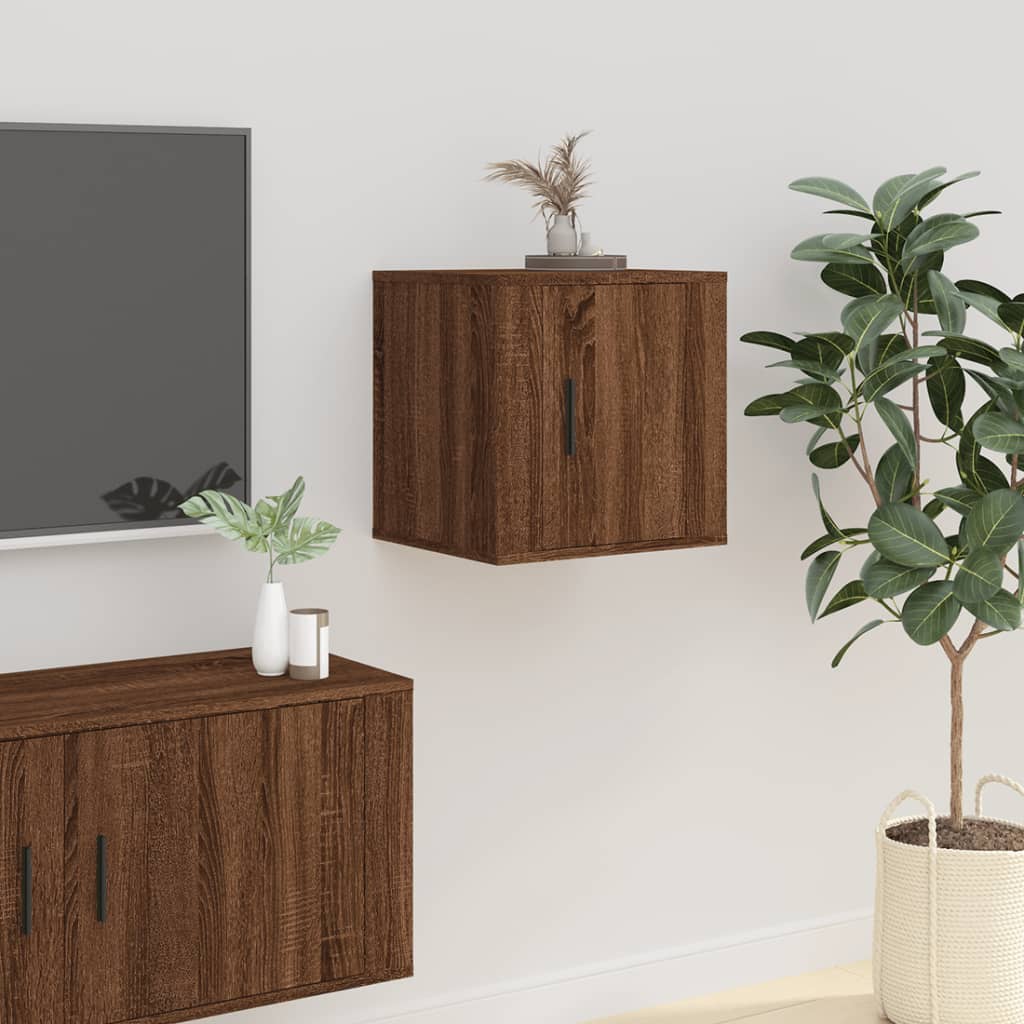 Zidni TV ormarići 2 kom boja smeđeg hrasta 40x34,5x40 cm