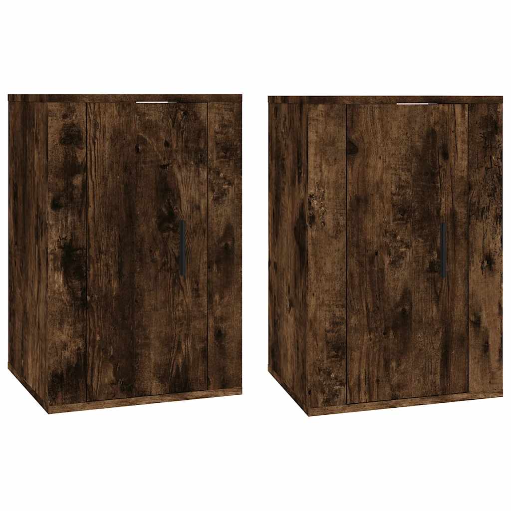 Zidni TV ormarići 2 kom boja dimljenog hrasta 40x34,5x60 cm