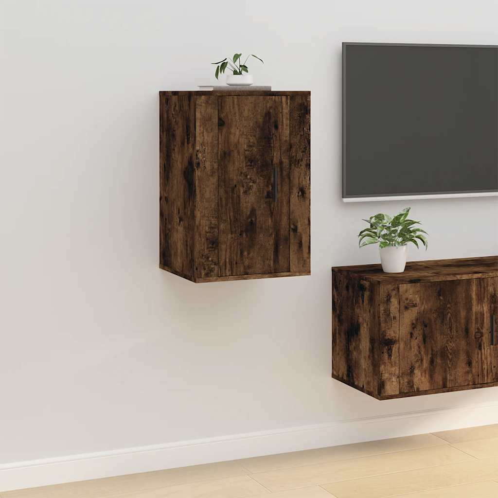 Zidni TV ormarići 2 kom boja dimljenog hrasta 40x34,5x60 cm