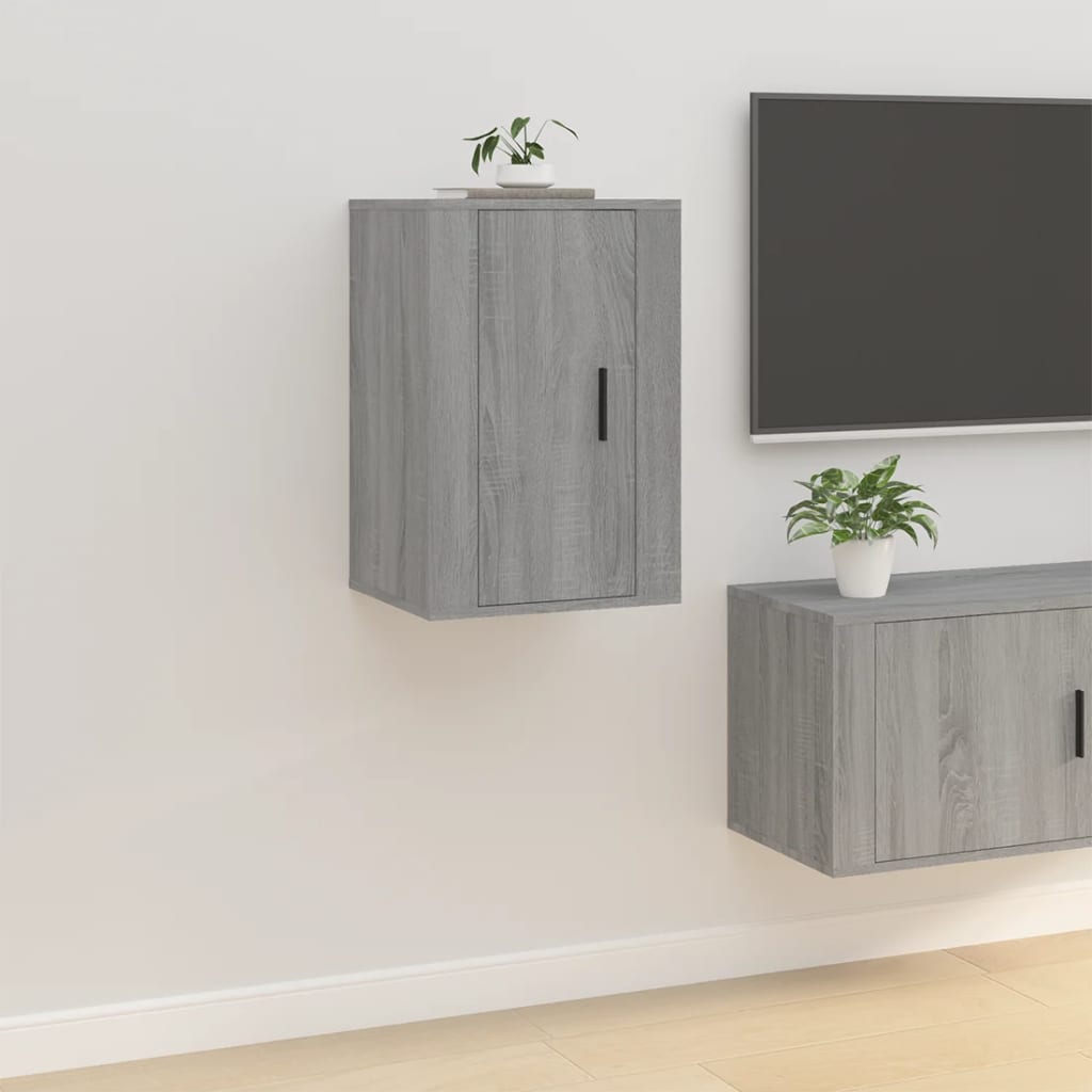 Zidni TV ormarići 2 kom boja sivog hrasta sonome 40x34,5x60 cm