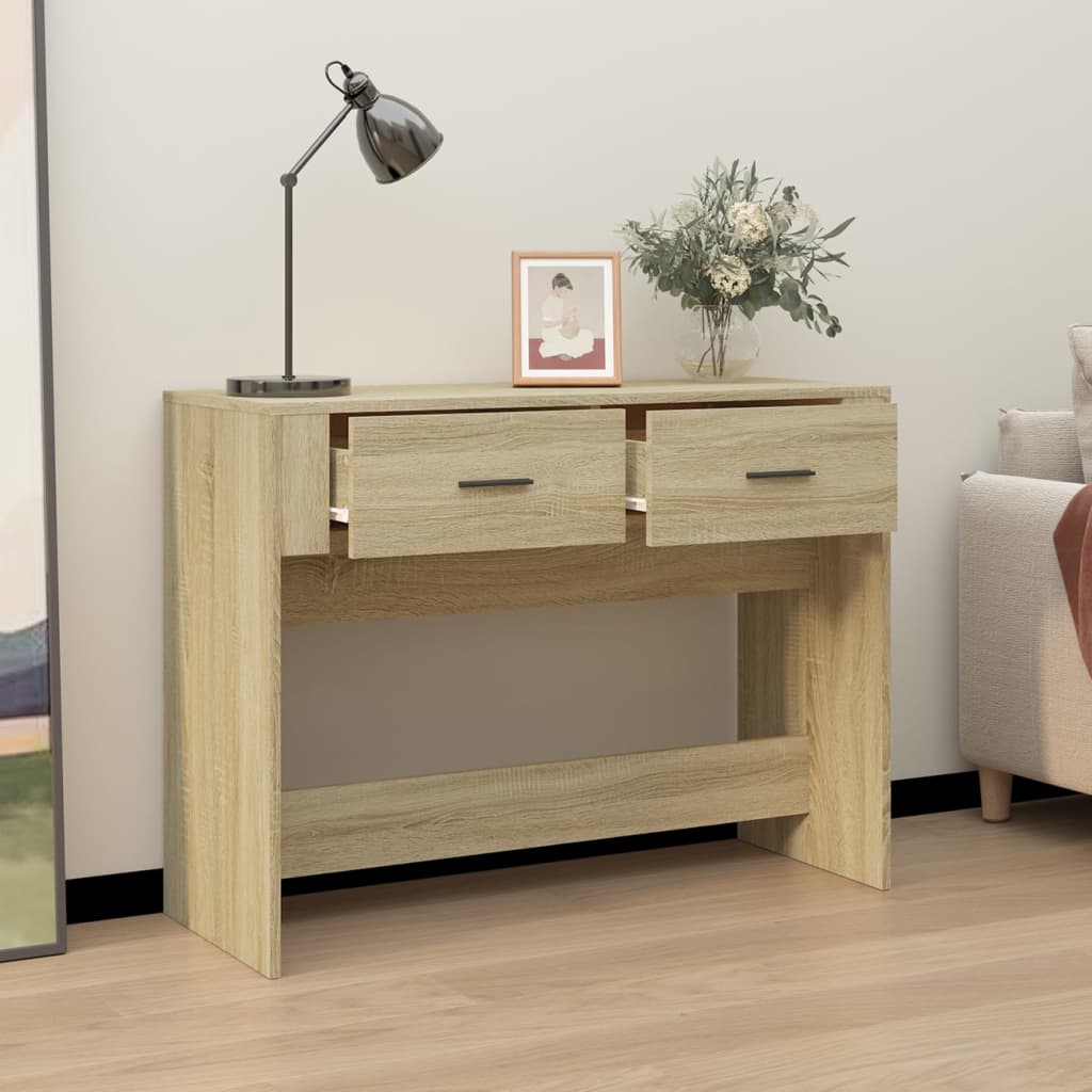 Konzolni stol boja hrasta sonome 100x39x75 cm konstruirano drvo