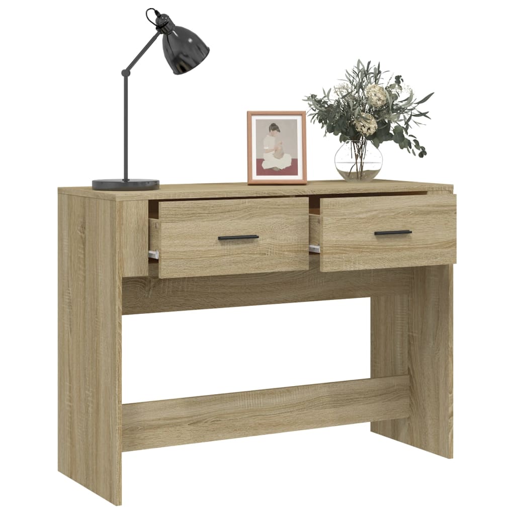 Konzolni stol boja hrasta sonome 100x39x75 cm konstruirano drvo