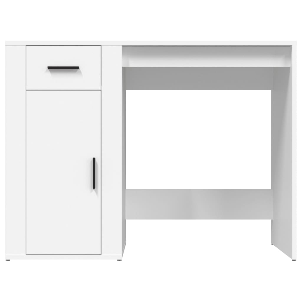 Radni stol bijeli 100 x 49 x 75 cm od konstruiranog drva