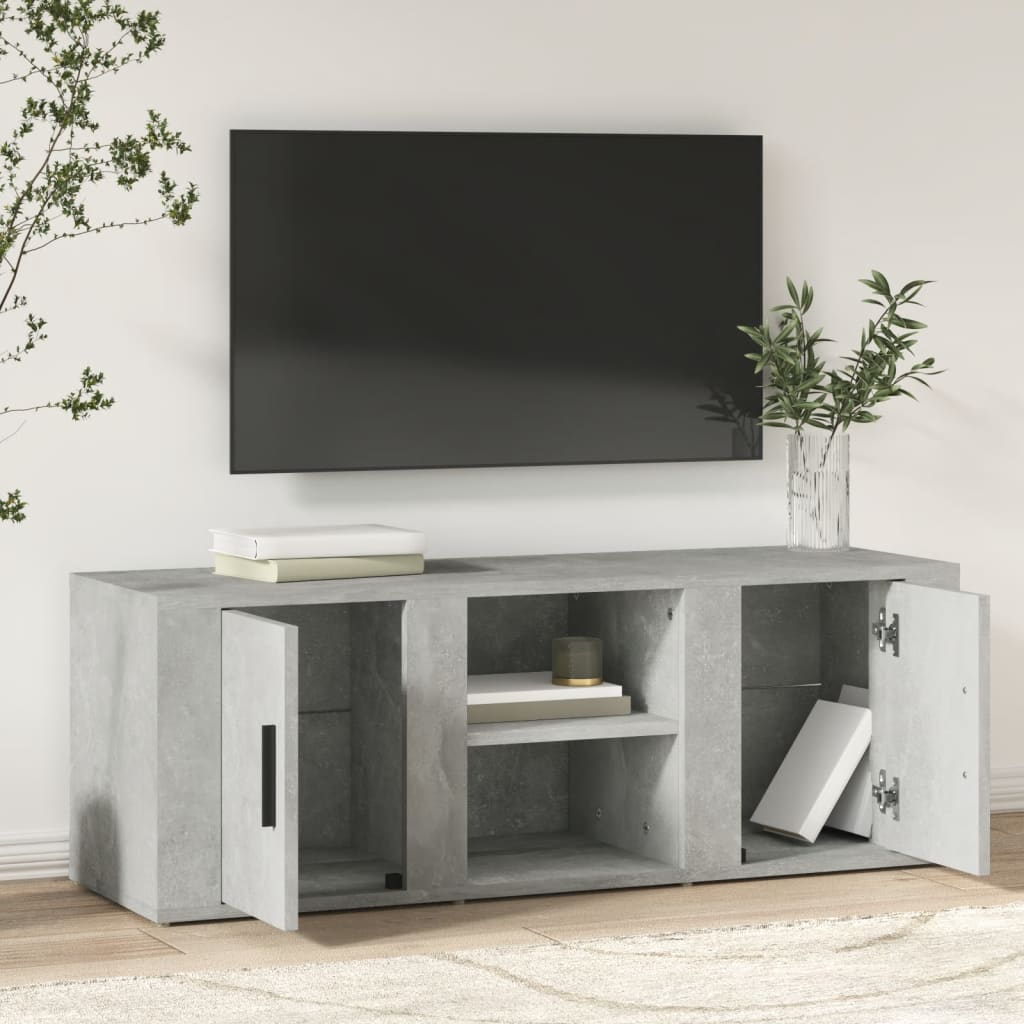 TV ormarić boja betona 100x31,5x35 cm od konstruiranog drva