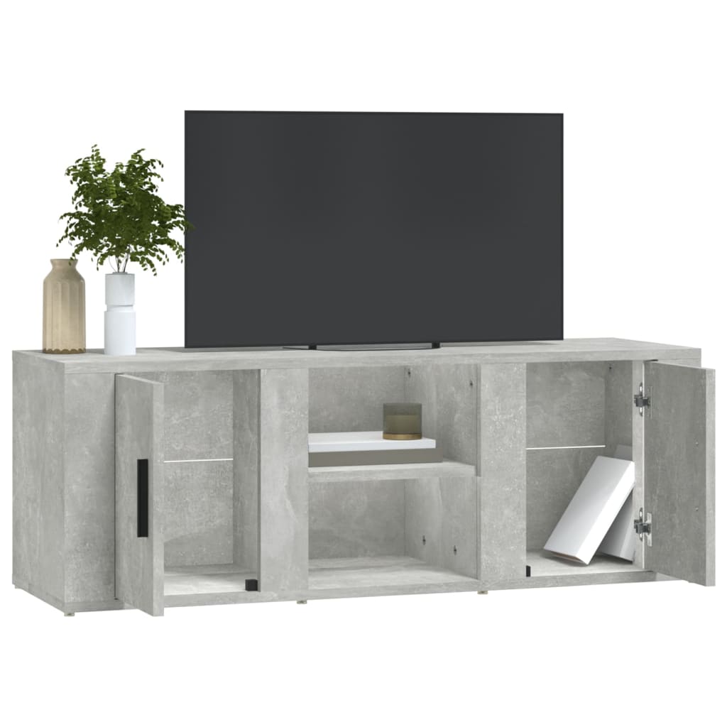 TV ormarić boja betona 100x31,5x35 cm od konstruiranog drva
