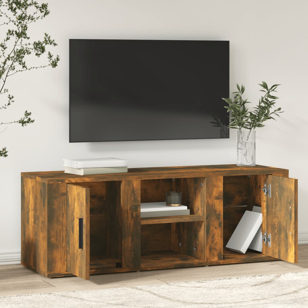 TV ormarić boja dimljenog hrasta 100 x 31,5 x 35 cm drveni