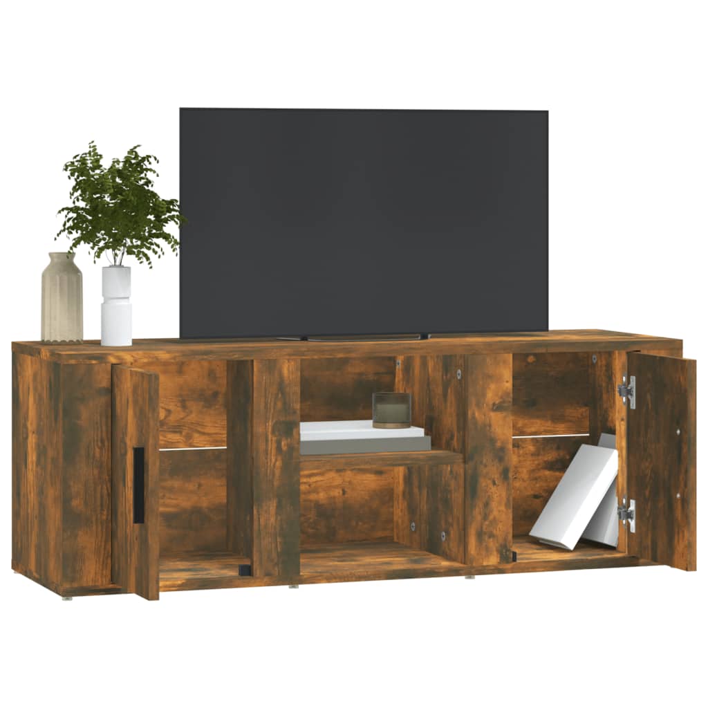 TV ormarić boja dimljenog hrasta 100 x 31,5 x 35 cm drveni