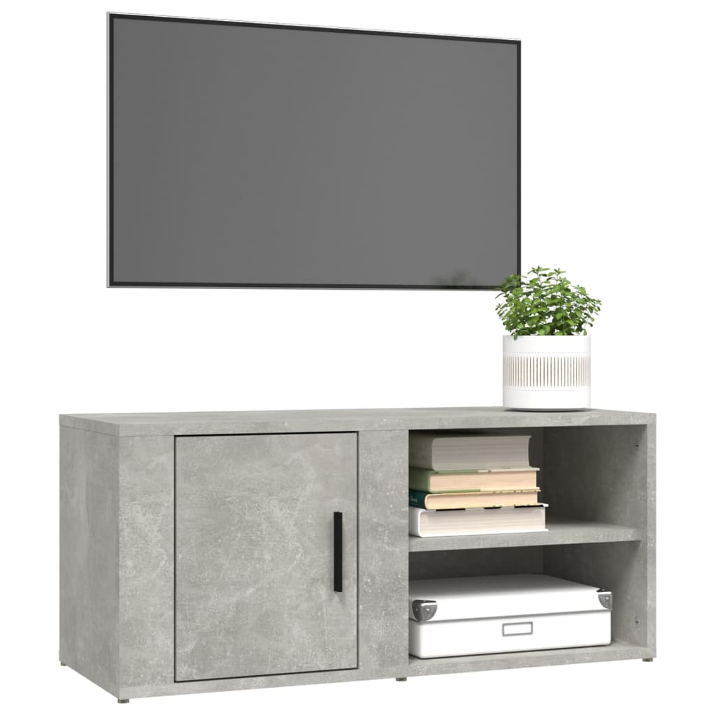 TV ormarići 2 kom Siva betona 80x31,5x36 cm konstruirano drvo