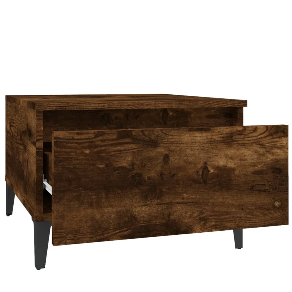 Bočni stolić boja dimljenog hrasta 50x46x35cm konstruirano drvo