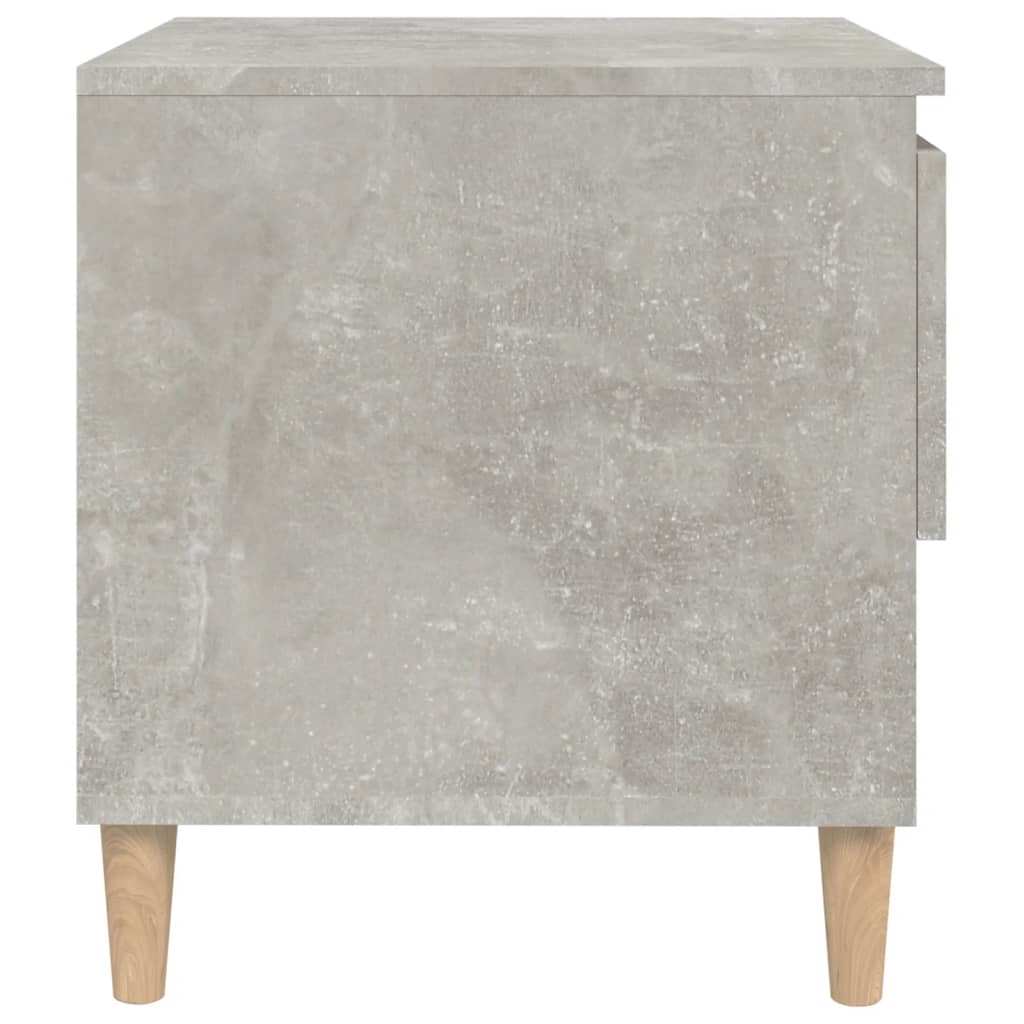 Noćni ormarići 2 kom boja betona 50x46x50 cm konstruirano drvo