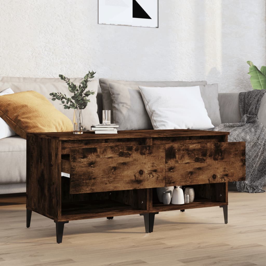 Bočni stolići 2 kom boja hrasta 50x46x50 cm konstruirano drvo