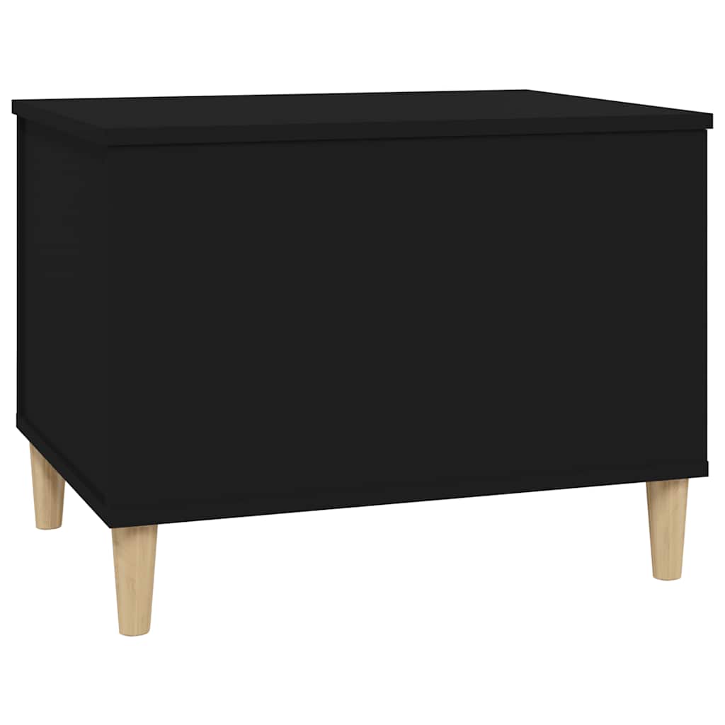 Stolić za kavu crni 60 x 44,5 x 45 cm od konstruiranog drva
