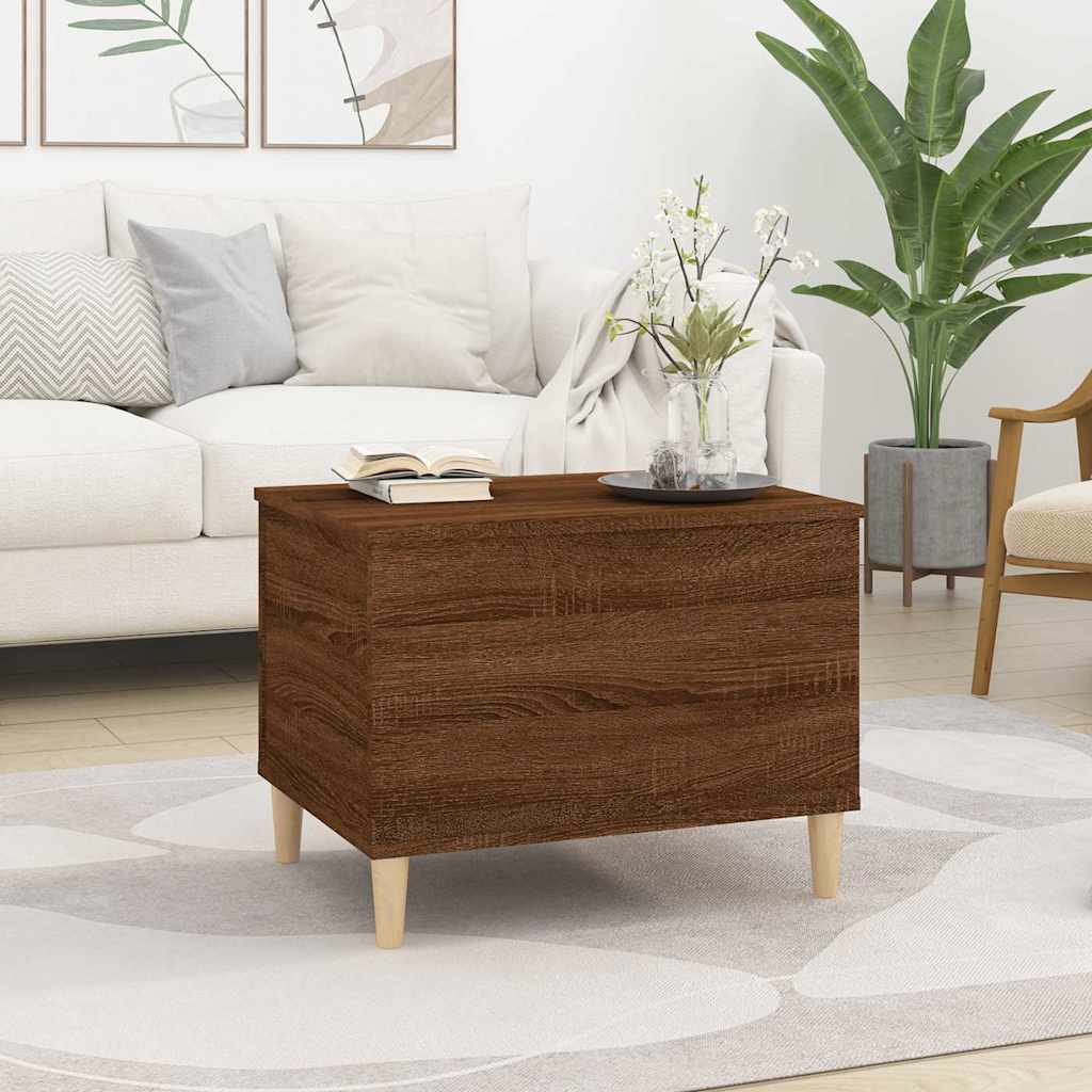 Stolić za kavu Smeđi hrasta 60 x 44,5 x 45 cm konstruirano drvo Smeđa