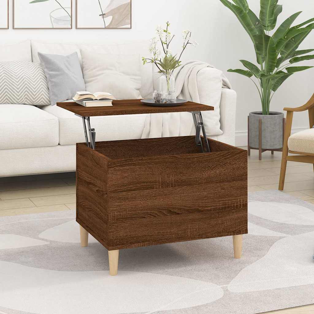 Stolić za kavu Smeđi hrasta 60 x 44,5 x 45 cm konstruirano drvo Smeđa