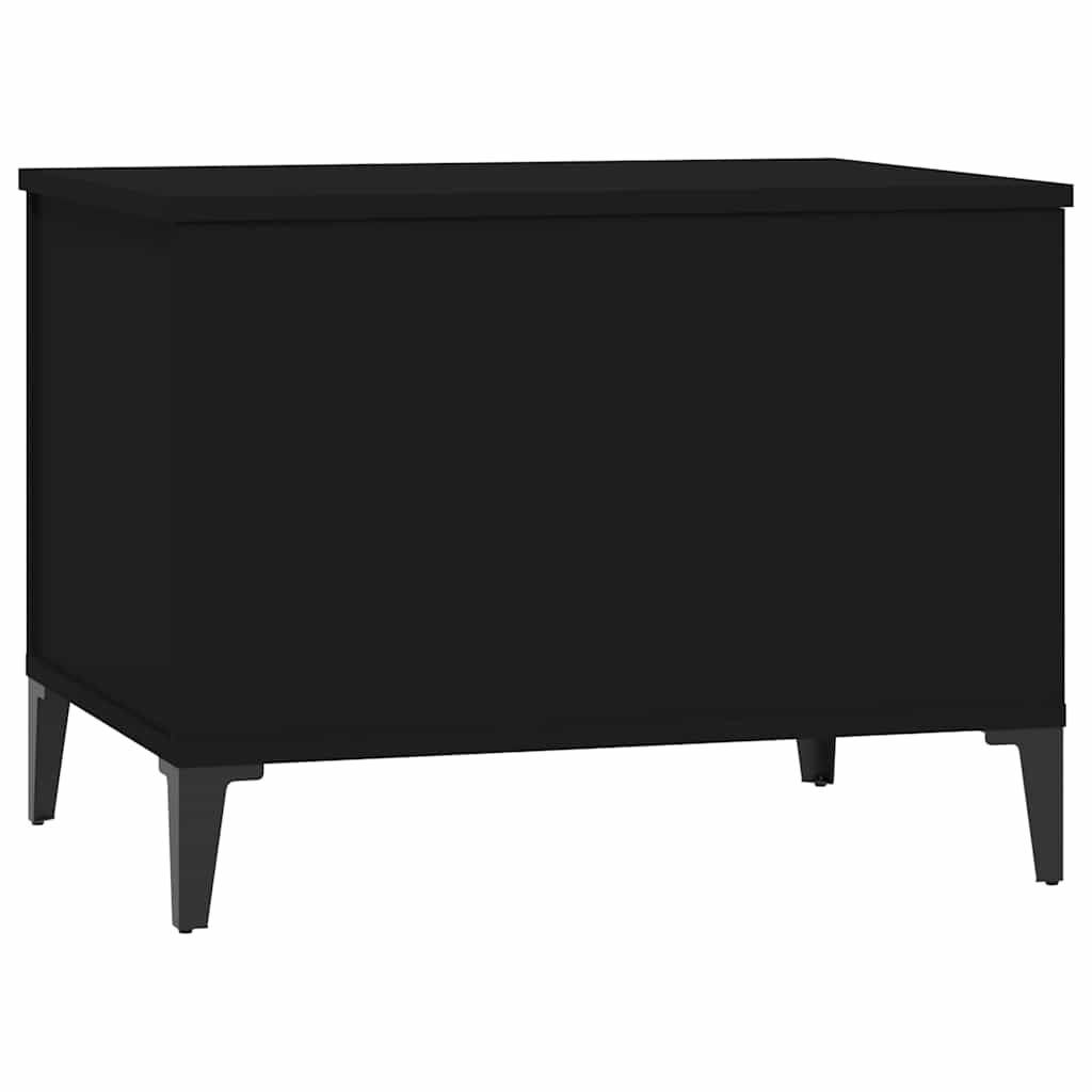 Stolić za kavu crni 60 x 44,5 x 45 cm od konstruiranog drva
