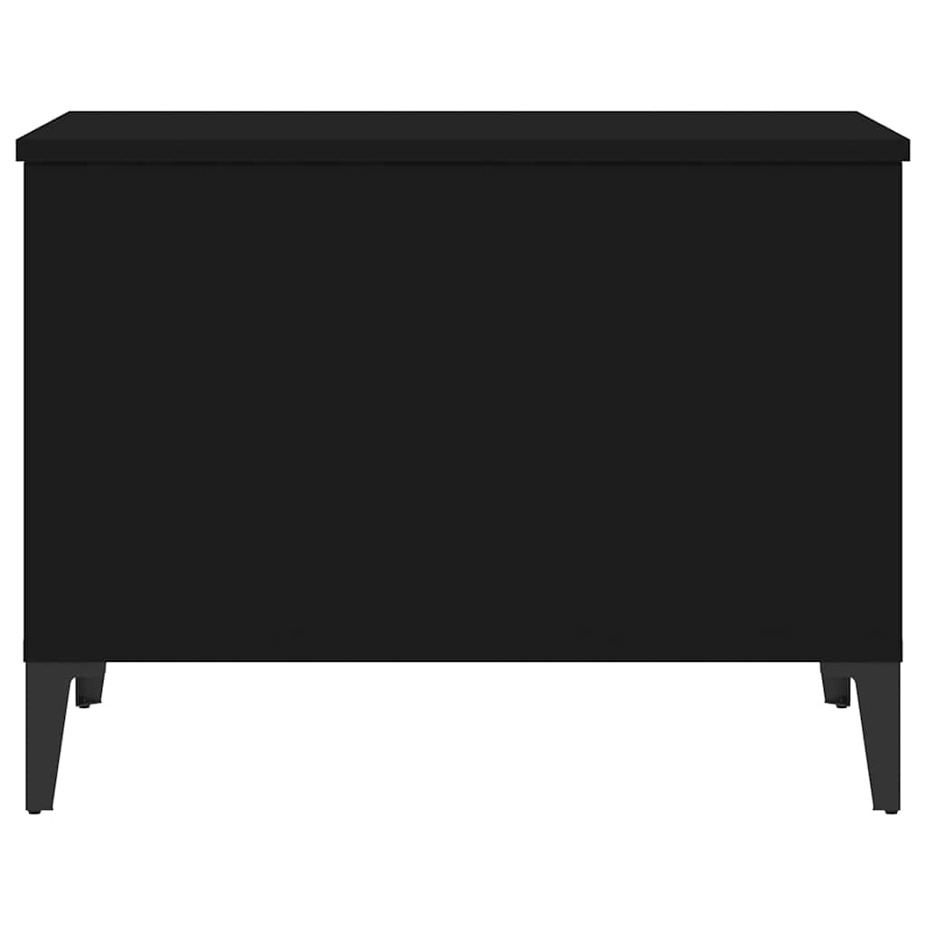 Stolić za kavu crni 60 x 44,5 x 45 cm od konstruiranog drva