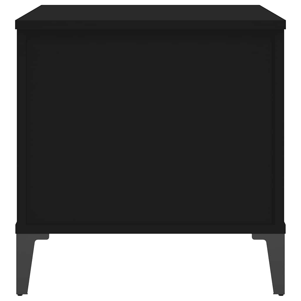 Stolić za kavu crni 60 x 44,5 x 45 cm od konstruiranog drva