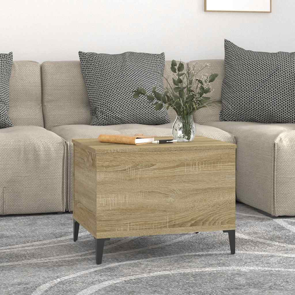 Stolić za kavu boja hrasta 60 x 44,5 x 45 cm konstruirano drvo