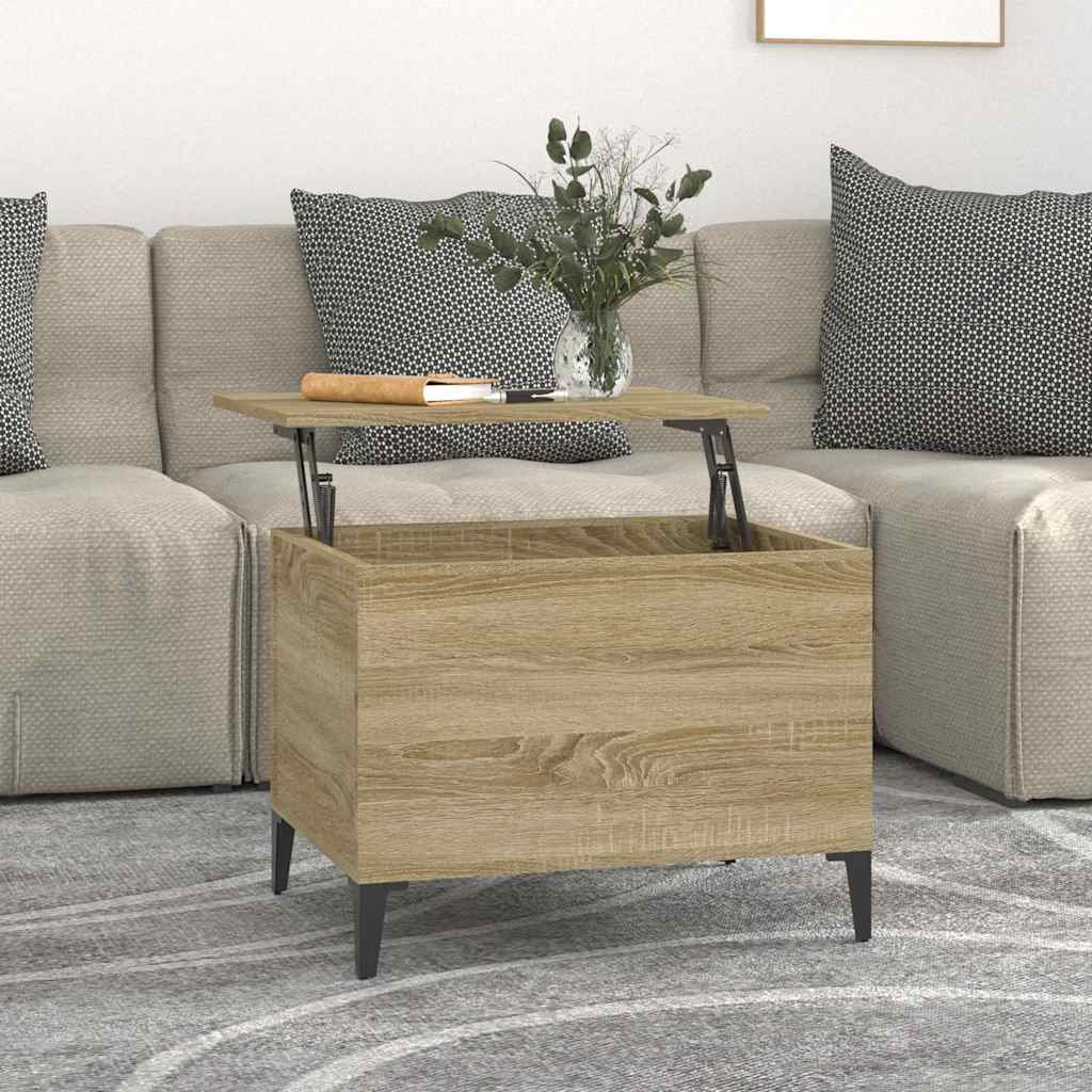Stolić za kavu boja hrasta 60 x 44,5 x 45 cm konstruirano drvo