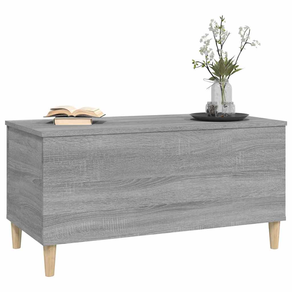 Stolić za kavu siva boja hrasta 90x44,5x45 cm konstruirano drvo