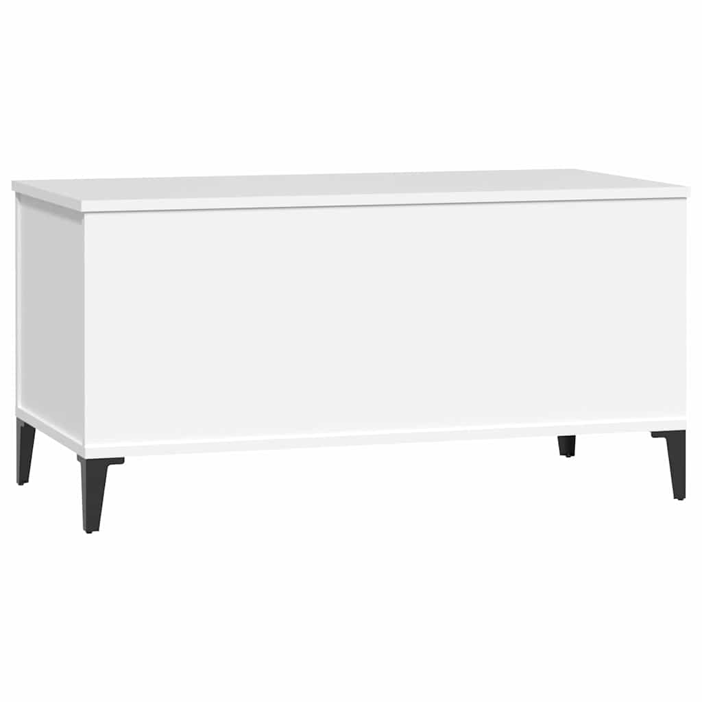 Stolić za kavu bijeli 90 x 44,5 x 45 cm od konstruiranog drva
