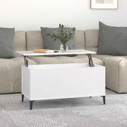 Stolić za kavu bijeli 90 x 44,5 x 45 cm od konstruiranog drva