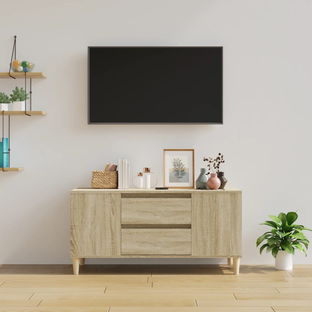 TV ormarić boja betona 102 x 44,5 x 50 cm od konstruiranog drva