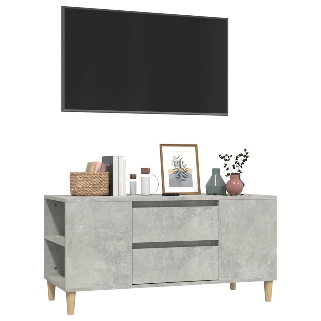 TV ormarić boja betona 102 x 44,5 x 50 cm od konstruiranog drva