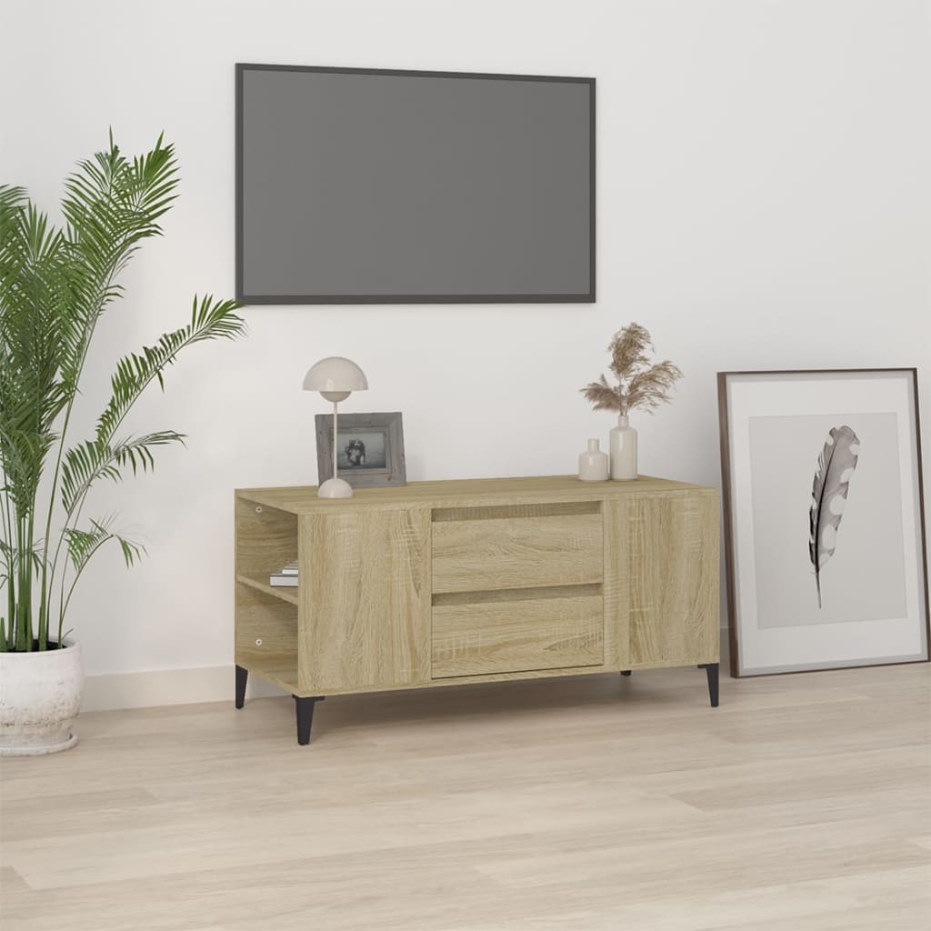 TV ormarić boja hrasta sonome 102x44,5x50 cm konstruirano drvo