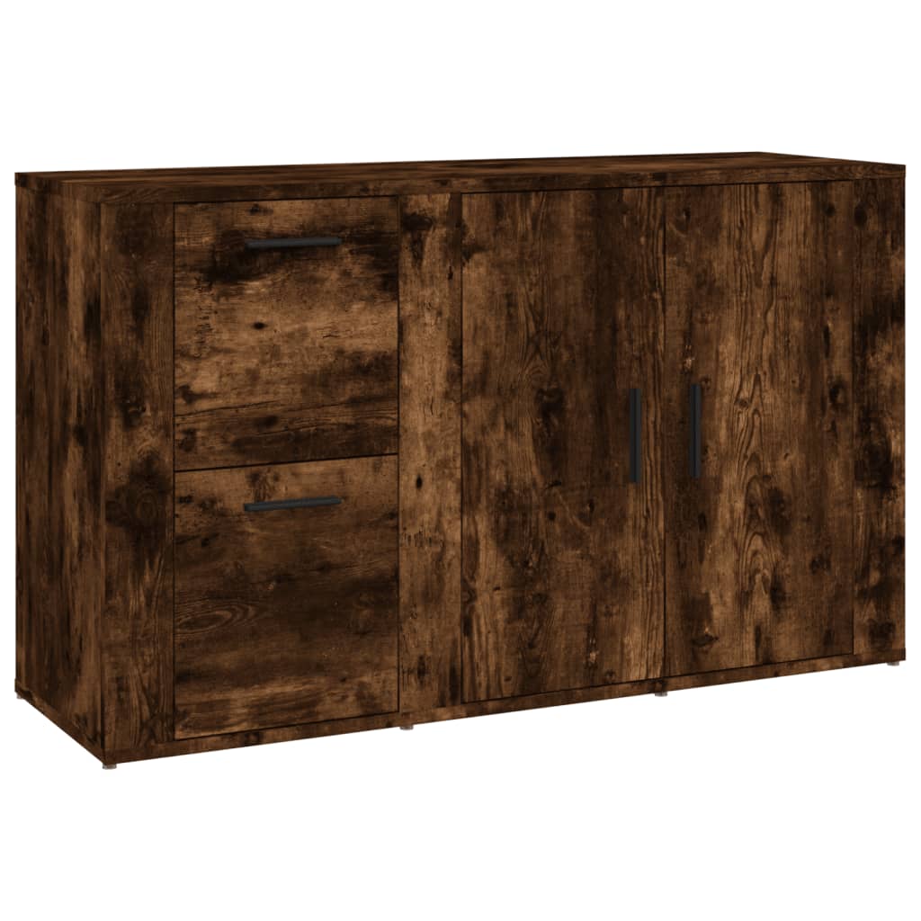 Komoda boja dimljenog hrasta 100x33x59,5 cm konstruirano drvo