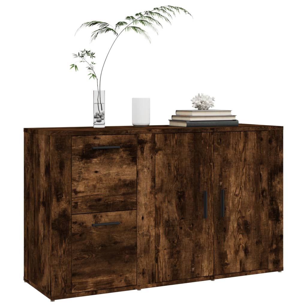 Komoda boja dimljenog hrasta 100x33x59,5 cm konstruirano drvo