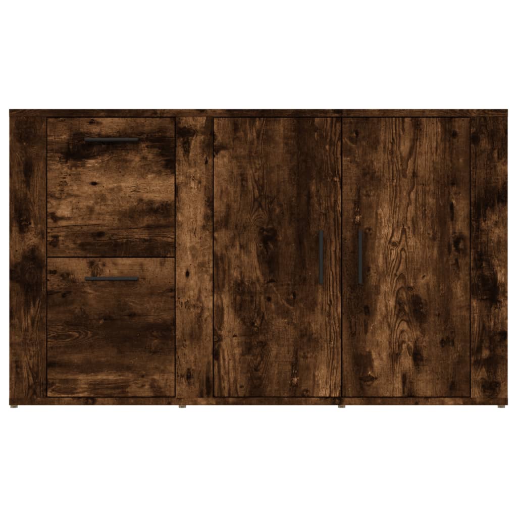Komoda boja dimljenog hrasta 100x33x59,5 cm konstruirano drvo