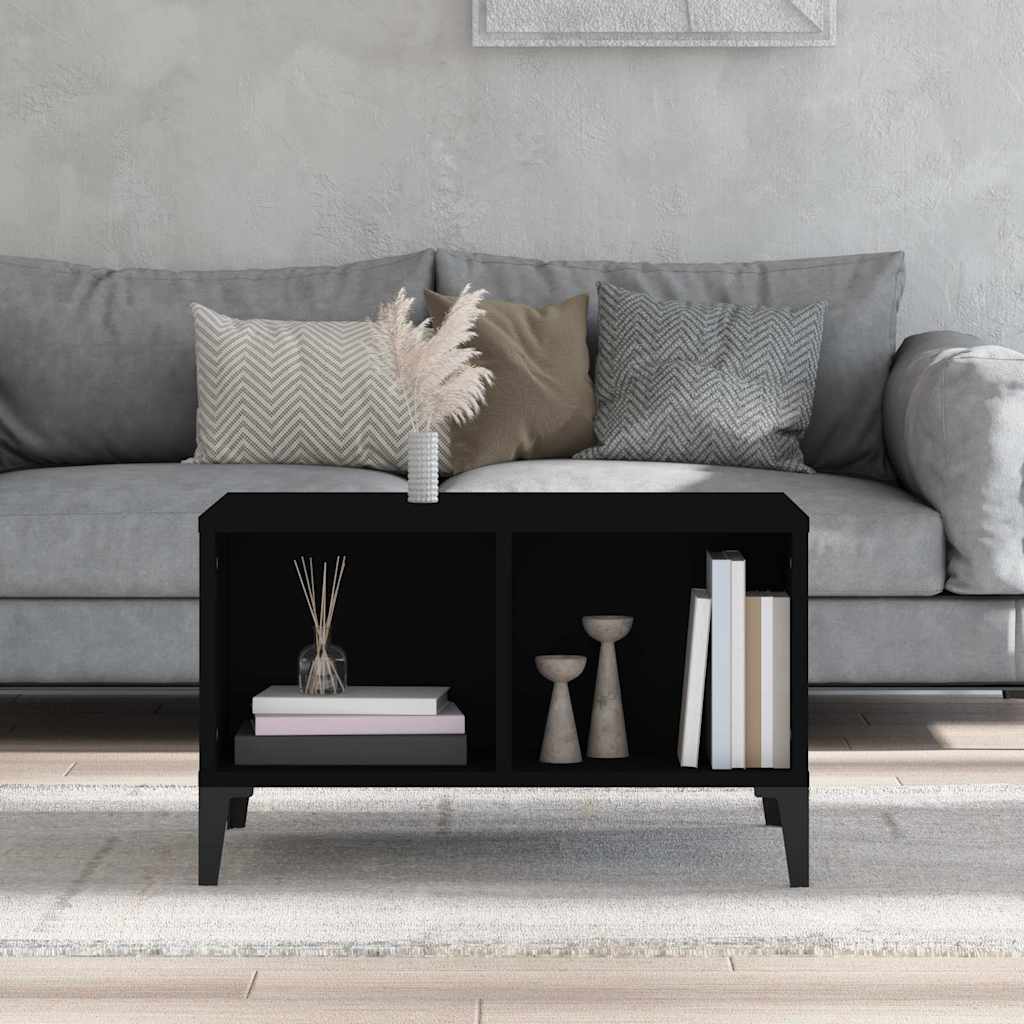 Stolić za kavu crni 60x50x36,5 cm od konstruiranog drva